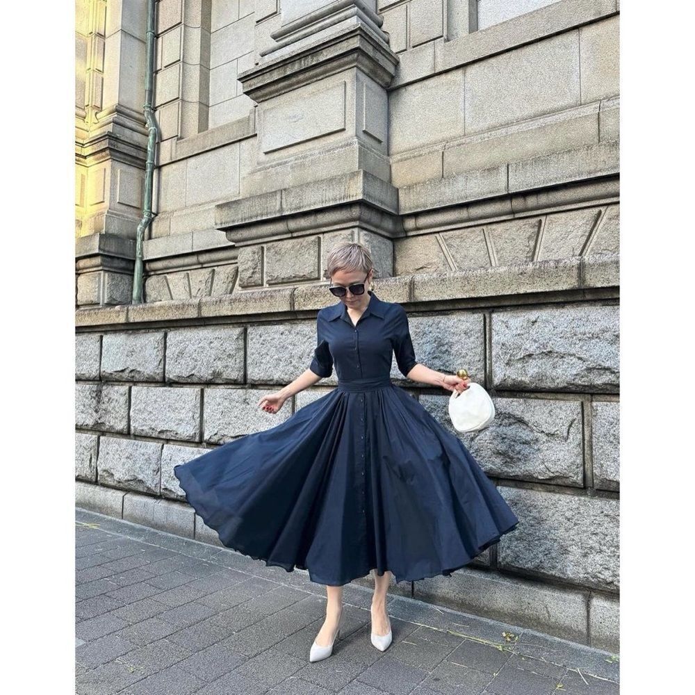 JENNE Audrey dress in Navy / New No Tags / Size M